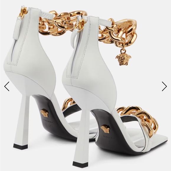 White Versace size 35 chain sandal - Picture 4 of 4